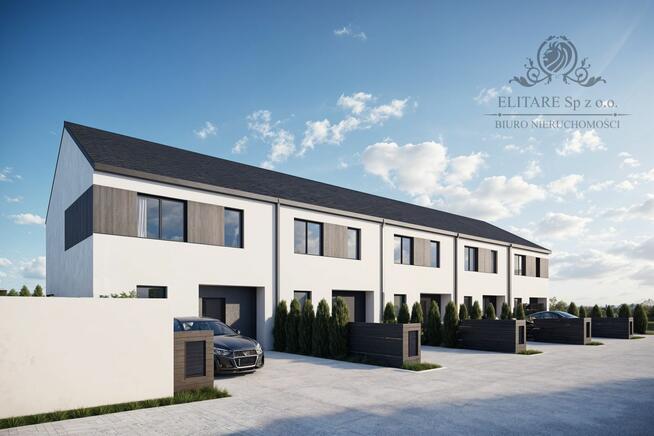 DOM szereg środkowy 102,50m2 z działką 148m2m2, Iwiny Siechnice