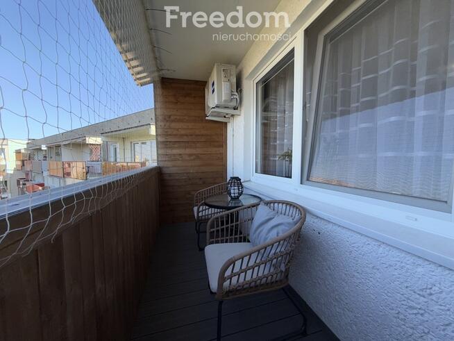 Przytulne mieszkanie z klimatyzacją i dużym balkon