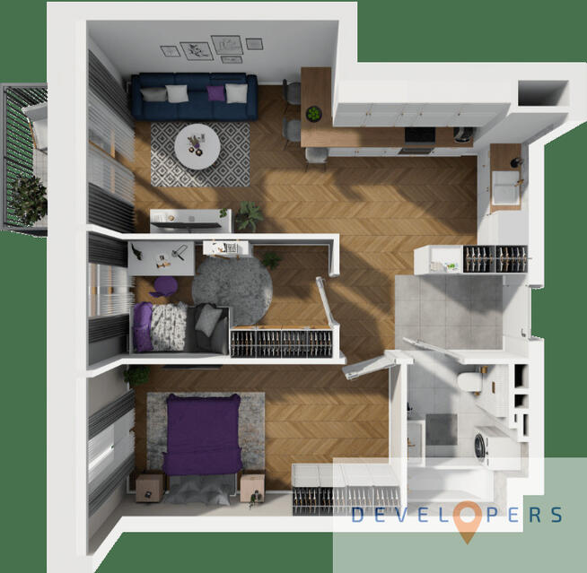 Widok na góry I 3 pokoje I Hala garażowa I Winda