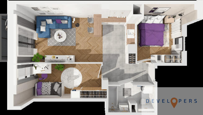 Nowe Komfortowe 3 pokoje 56,8 mkw I Winda