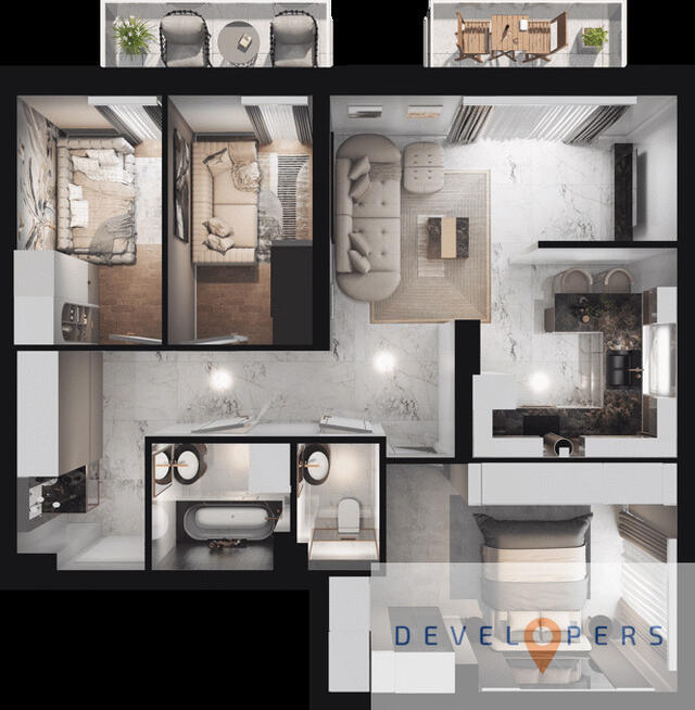 Nowe gotowe do odbioru 4 pokoje w Centrum