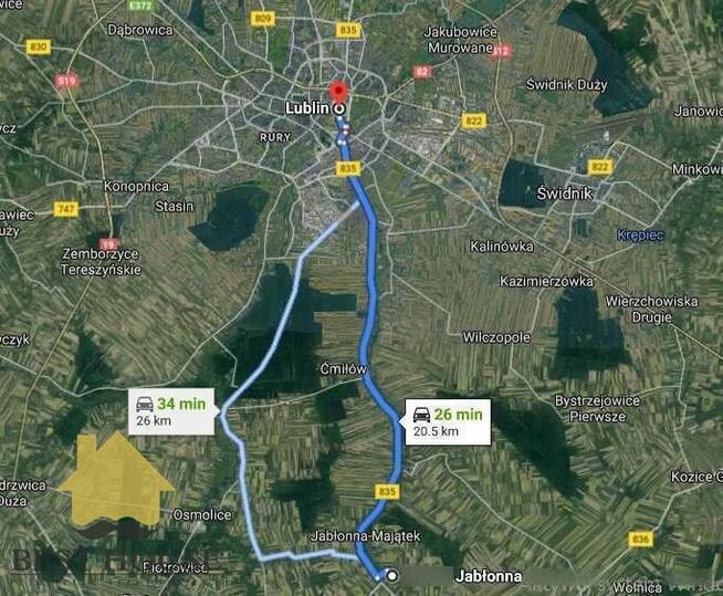 Działka budowlana Jabłonna Pierwsza gm. Jabłonna