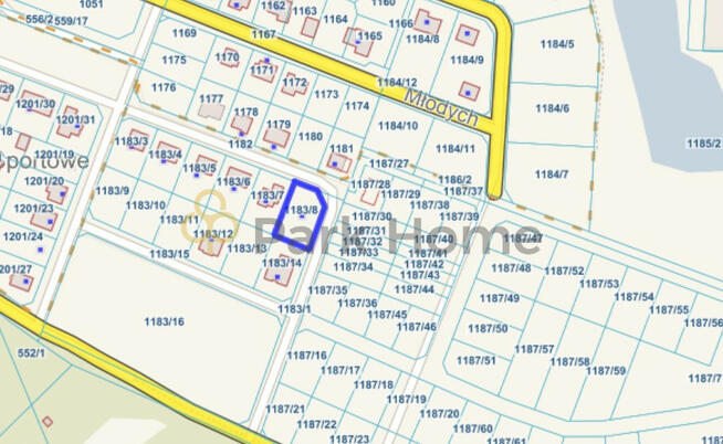 Działka inwestycyjna Krzywiń,