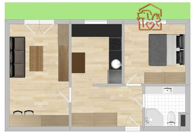 2 pokoje pet friendly, ogródek- Kołodzieja 57a