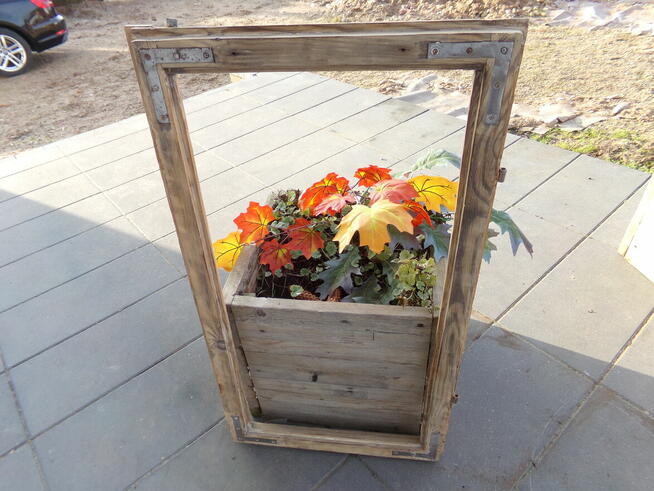 Rama okienna lustro aranżacja wnętrz obraz okno loft 93x54