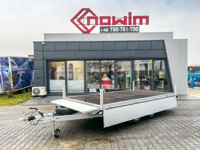 Przyczepa ciężarowa 2 osie burty towarowa platforma OKAZJA