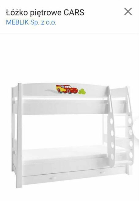 Łóżko CARS Meblik + meble, stan idealny