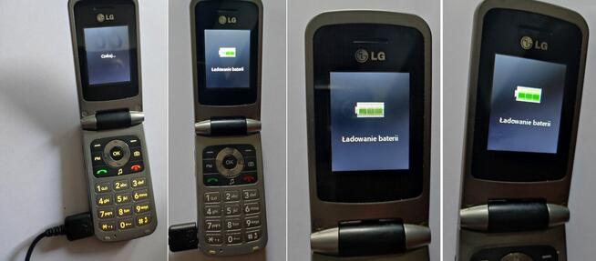 stary sprawny telefon komórkowy LG z klapką GB220 kolekcjon