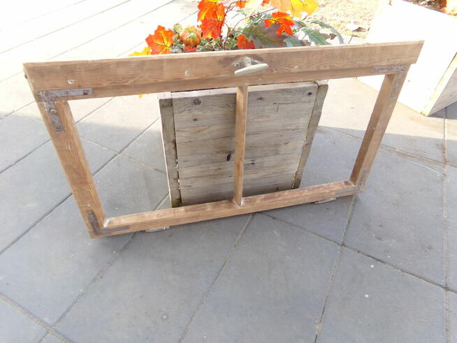 Stare okno , rama okienna retro loft lustro, zdjęcia 54x95