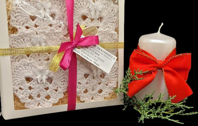 Choinkowe zawieszki serduszka ręcznie wykonane 6szt