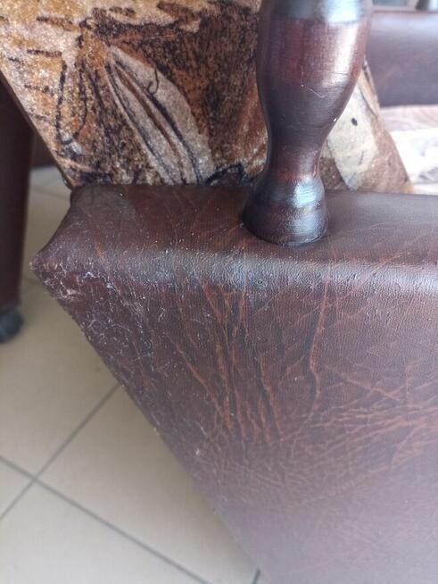 Wygodne fotele -2szt+pufa