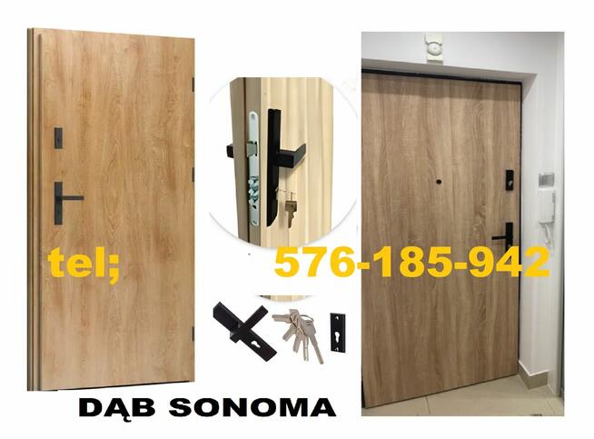 Drzwi z MONTAŻEM zewnętrzne wejściowe akustyczne