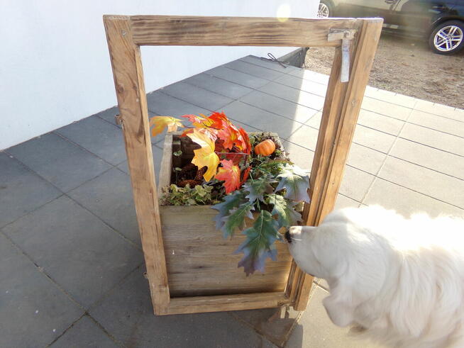 Rama okienna lustro aranżacja wnętrz obraz okno loft 93x54