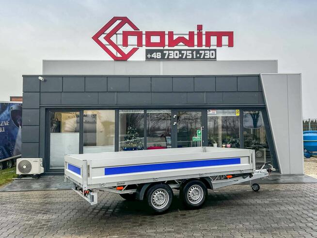 Przyczepa ciężarowa 2 osie burty towarowa platforma OKAZJA