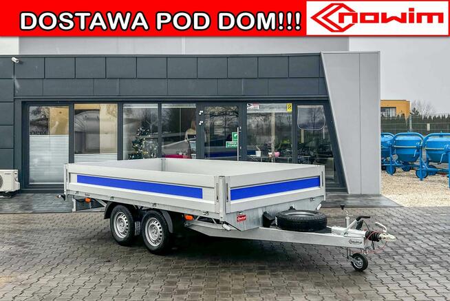 Przyczepa ciężarowa 2 osie burty towarowa platforma OKAZJA