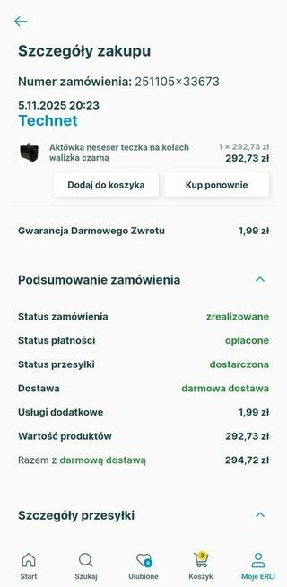 Aktówka neseser teczka na kołach walizka czarna