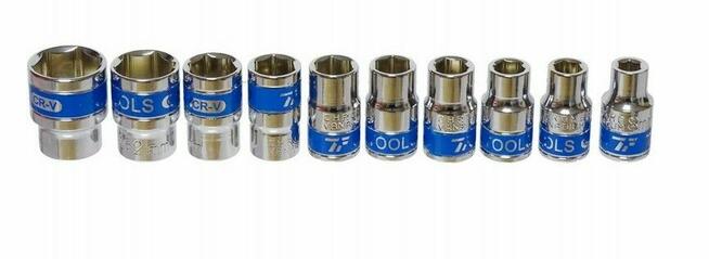 ZESTAW KLUCZY NASADOWYCH 12-ELEM. 1/2 (CR-V), W METALOWEJ S