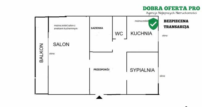 Mieszkanie z dużym potencjałem aranżacyjnym