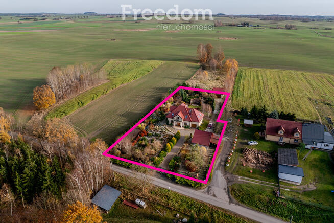 Piękny dom z ogrodem i widokiem na jezioro