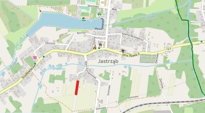 Działka budowlana (WZ, gotowy grunt, m. Jastrząb)