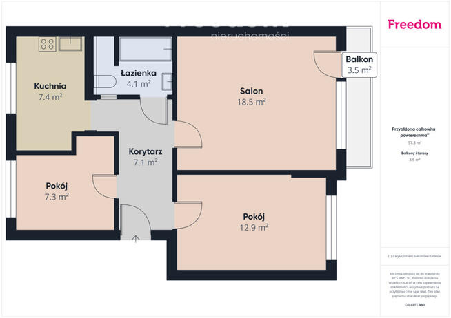 3 pokoje z loggią na Północy - świetny układ!