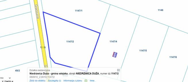 Działka budowlana Niedrzwica Duża,