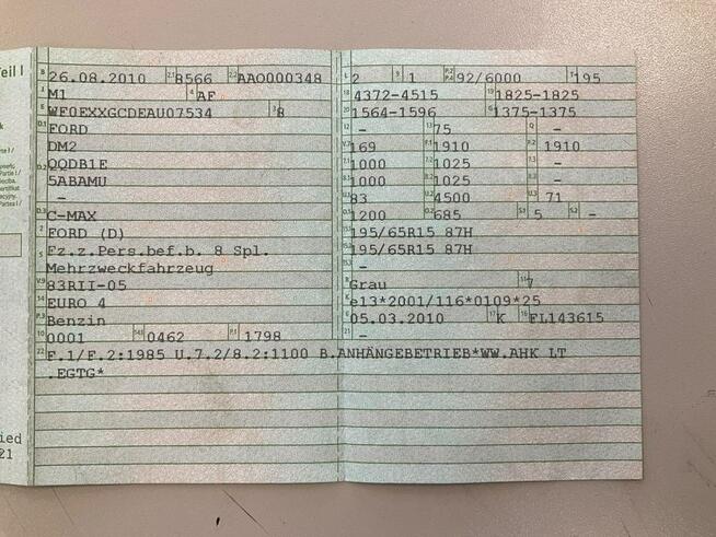 Ford C-Max Mocna benzyna, po liftingu, czujniki p/t, audio Sony, opony wielosezon