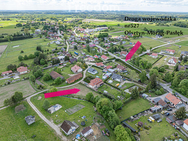 Działka 1700m2 z WZ na Dom - Łączno, gmina Morąg