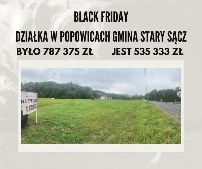 Działka rolna Popowice gm. Stary Sącz