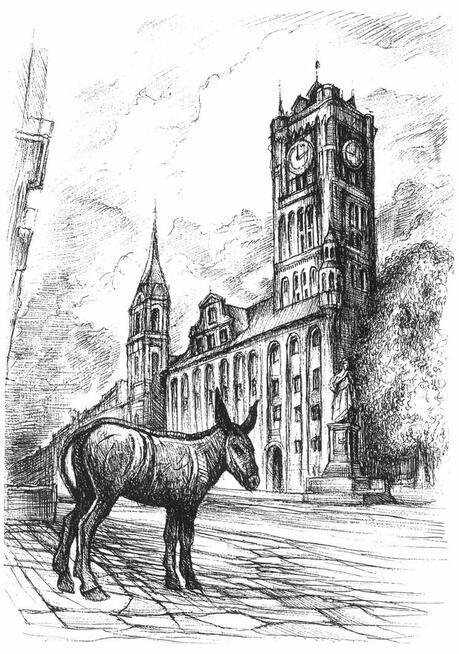 Toruńska weduta cykl 4 grafik