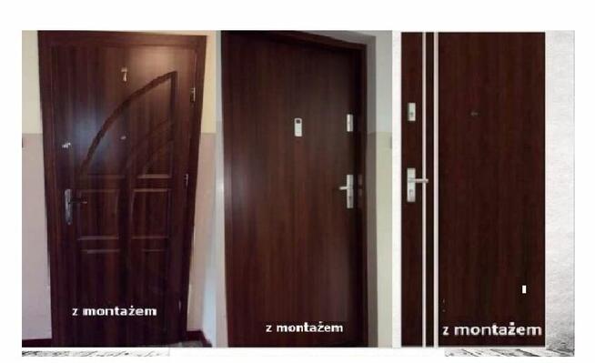 Drzwi zewnętrzne wewnątrzklatkowe z montażem antywłamaniowe