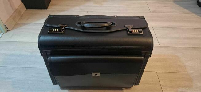 Aktówka neseser teczka na kołach walizka czarna