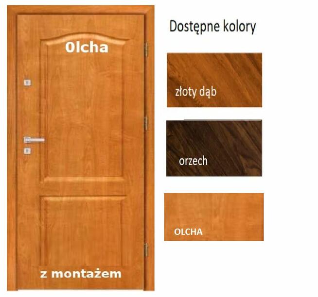 Drzwi zewnętrzne wewnątrzklatkowe z montażem antywłamaniowe