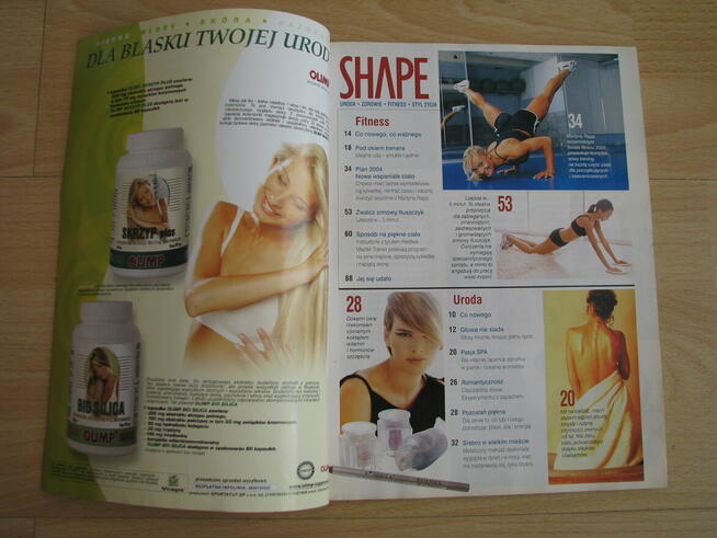 Shape nr 1-3, 2004 rok - uroda, zdrowie, fitness, styl życia