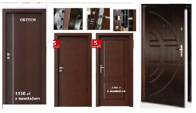 Drzwi zewnętrzne wewnątrzklatkowe z montażem antywłamaniowe