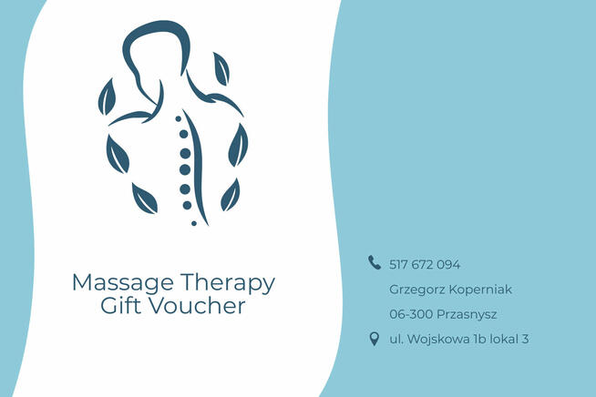 Masaz w Przasnyszu- voucher podarunkowy