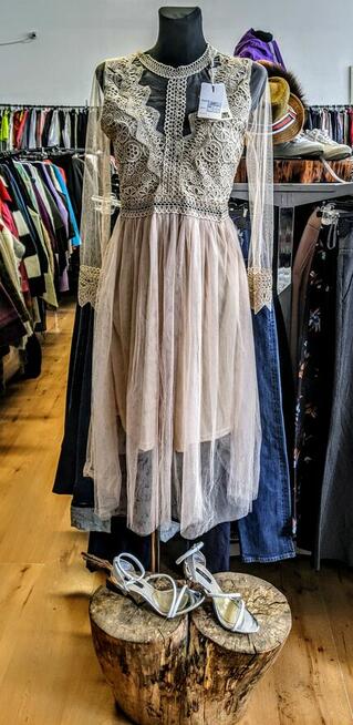 Suknie Sukienki ślub wesele dla świadkowej gości weselnych