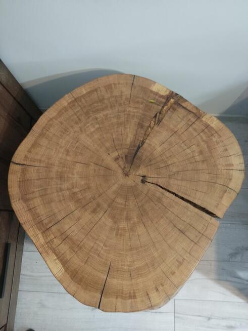 Stolik kawowy z plastra dębu