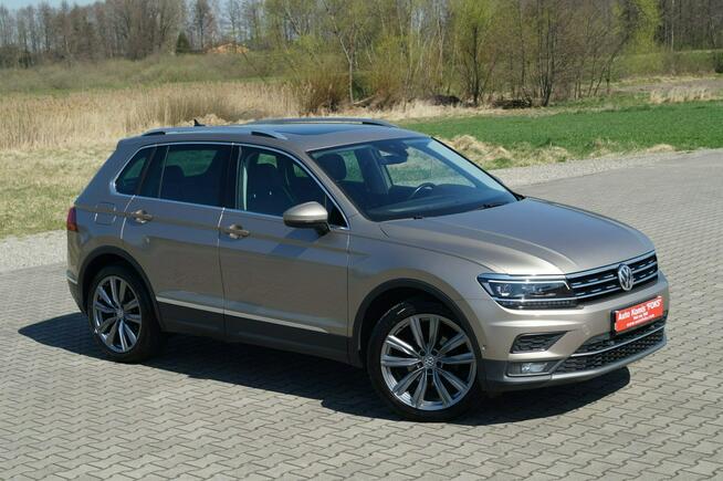 Volkswagen Tiguan Highline dsg+łopatki panorama kamera navi hak 4 motion serwis w aso