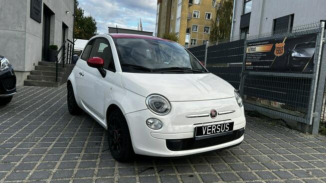 Fiat 500 1.4 Automat 100KM Klima Czerwone wnętrze + dach Alu 15