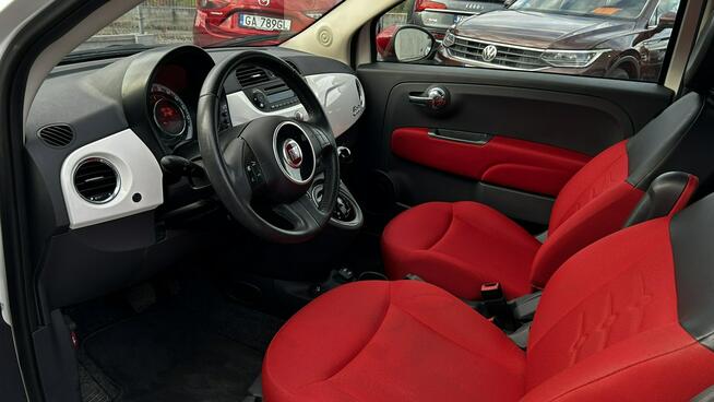 Fiat 500 1.4 Automat 100KM Klima Czerwone wnętrze + dach Alu 15