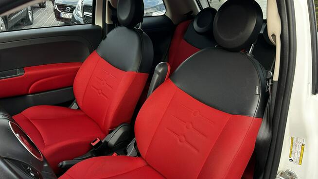 Fiat 500 1.4 Automat 100KM Klima Czerwone wnętrze + dach Alu 15