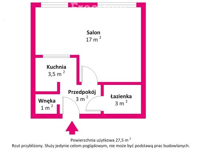 Kawalerka z osobną kuchnią – Grochów, Kordeckiego