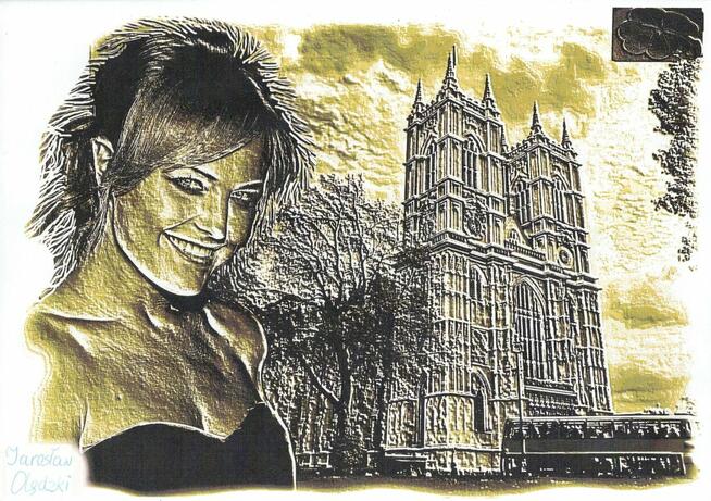 Portrety cyfrowe w kompozycji z architekturą i in.