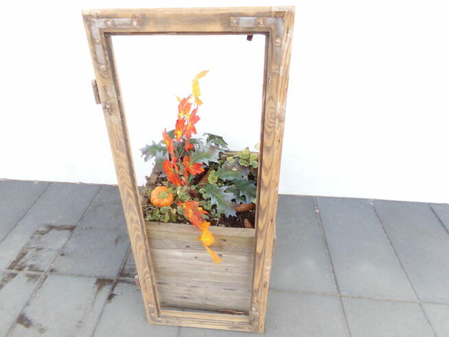 Stara rama okienna okno retro loft lustro, zdjęcia 102x42