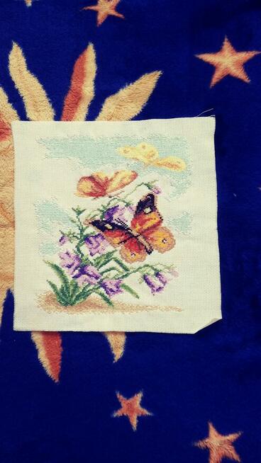 Zestaw 6 obrazków - haft krzyżykowy -oprawione+ gratis