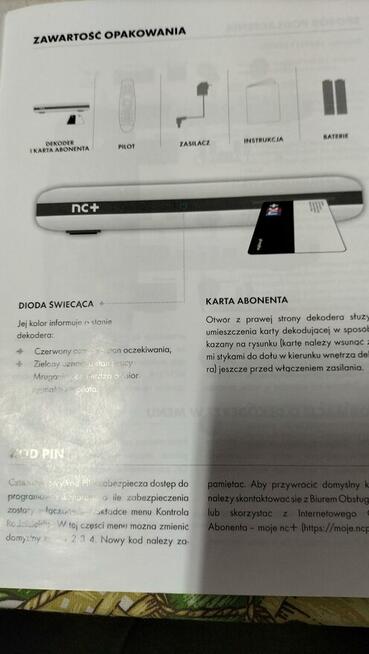 Dekoder cyfrowy Nc-Box Canal+na własność