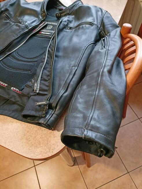 Kurtka motocyklowa skórzana męska XL