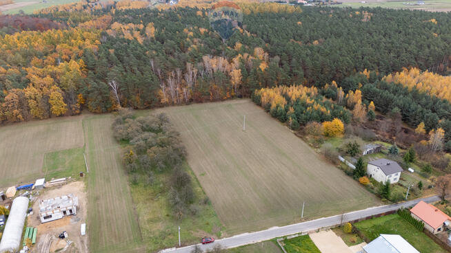 Działka pod lasem Załuski