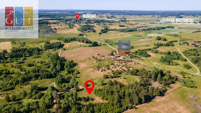 Działka rolna Runowo gm. Lidzbark Warmiński